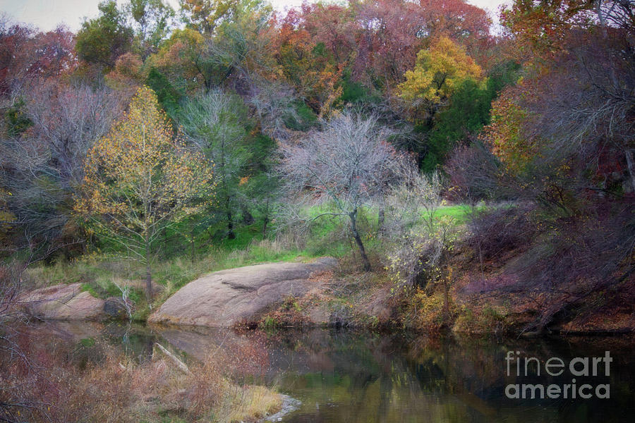 Pennington Creek In The Fall Digital Art by Kelly Cave