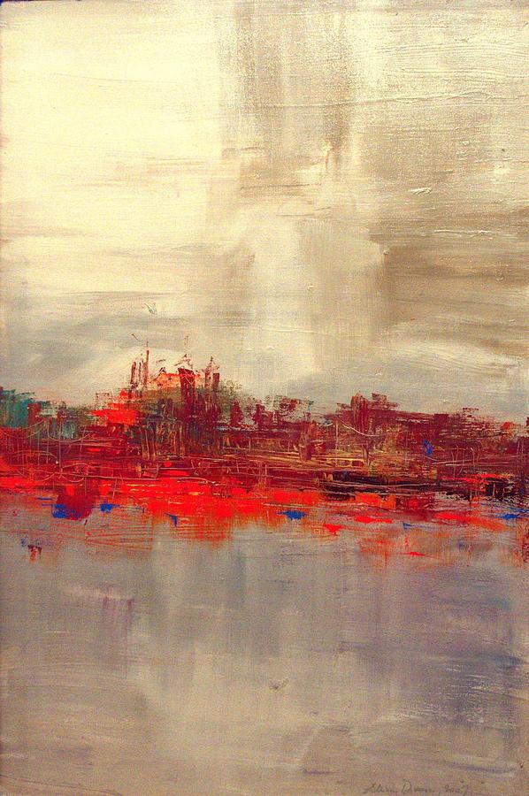 Penns Landing Painting by Lilliana Didovic