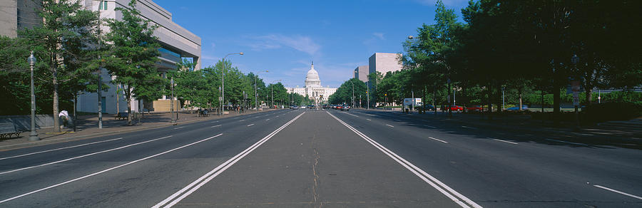 Architecture Photograph - Pennsylvania Avenue, Washington Dc by Panoramic Images