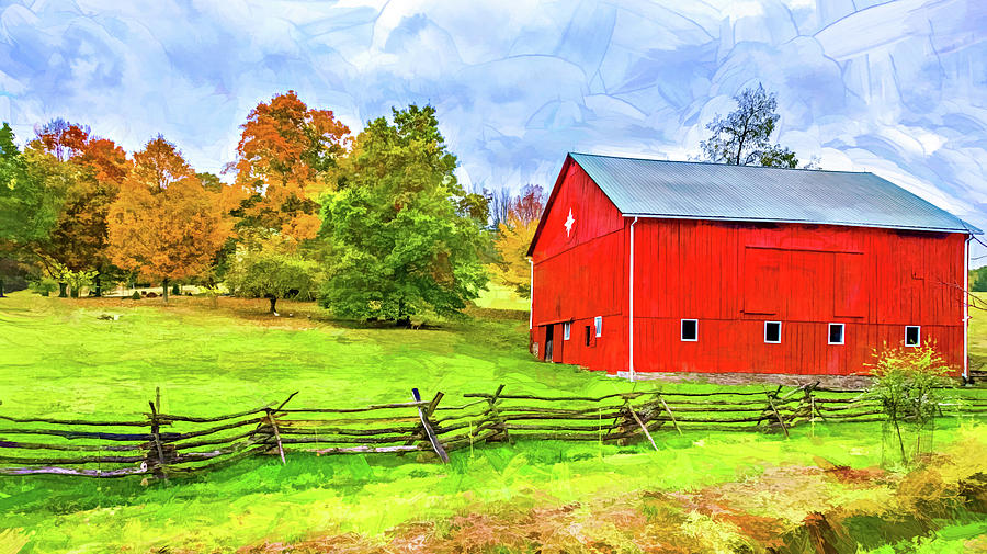 Pennsylvania Barn - Paint 2 Photograph by Steve Harrington