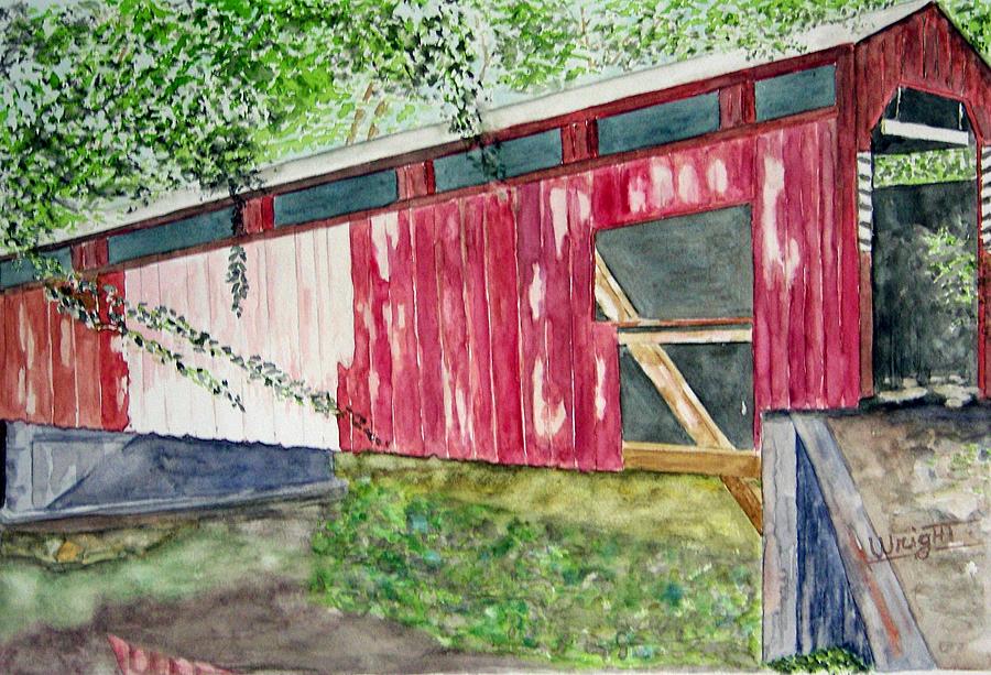 Pennsylvania Bridge To Nowhere Painting by Larry Wright