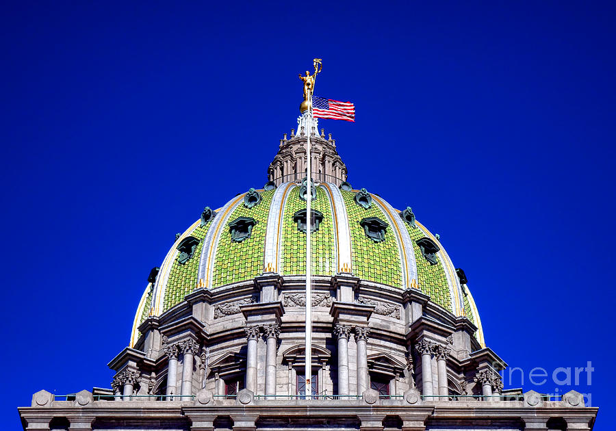 Pennsylvania Capitol Dome  Photograph by Olivier Le Queinec