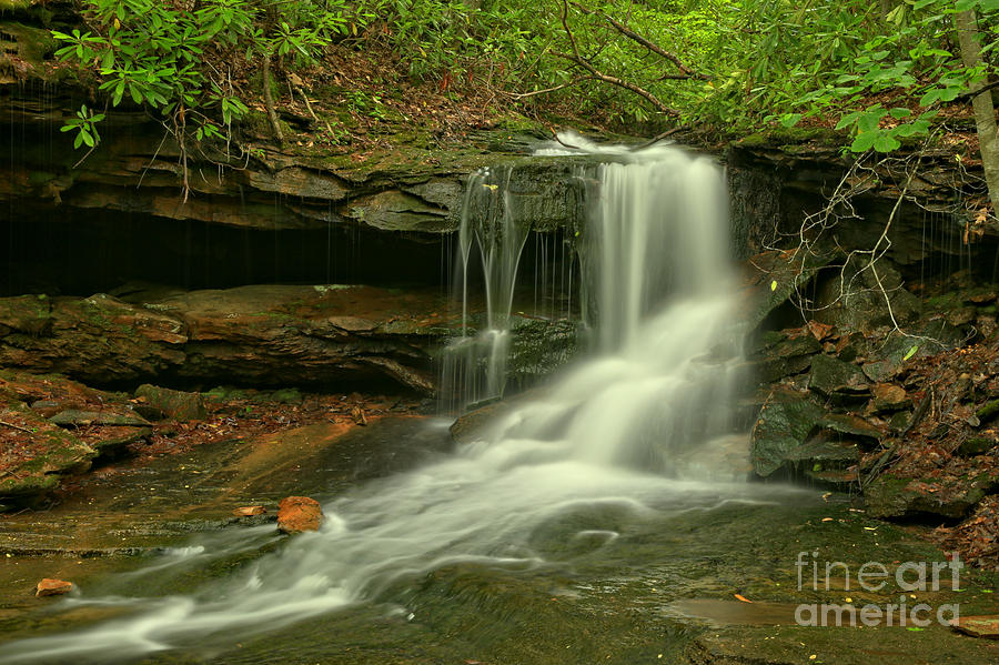 Pennsylvania Cave Falls Photograph by Adam Jewell