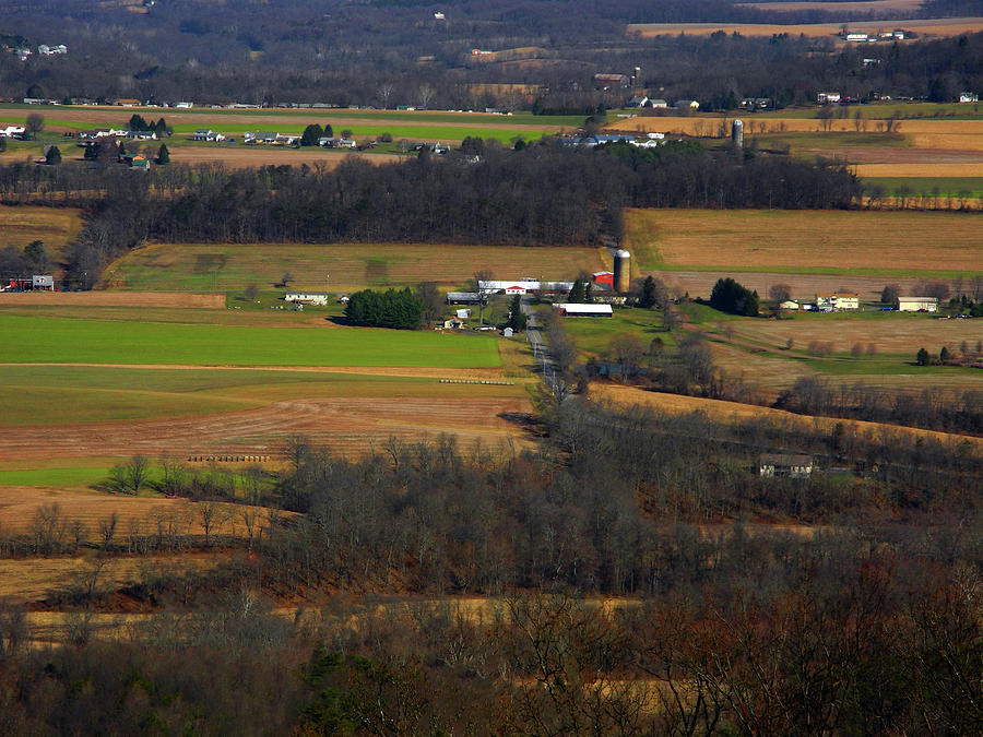 Pennsylvania Farm from the AT in Winter Photograph by Raymond Salani III