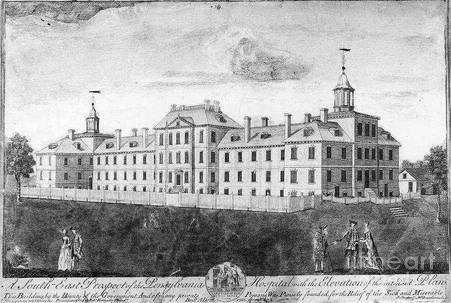 Pennsylvania Hospital, 1755 Photograph by Granger