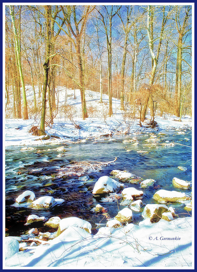 Pennsylvania Stream in Winter Photograph by A Macarthur Gurmankin