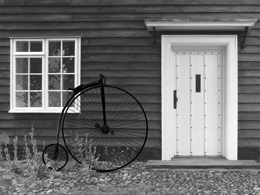 Vintage Photograph - Penny Farthing Cottage by Gill Billington