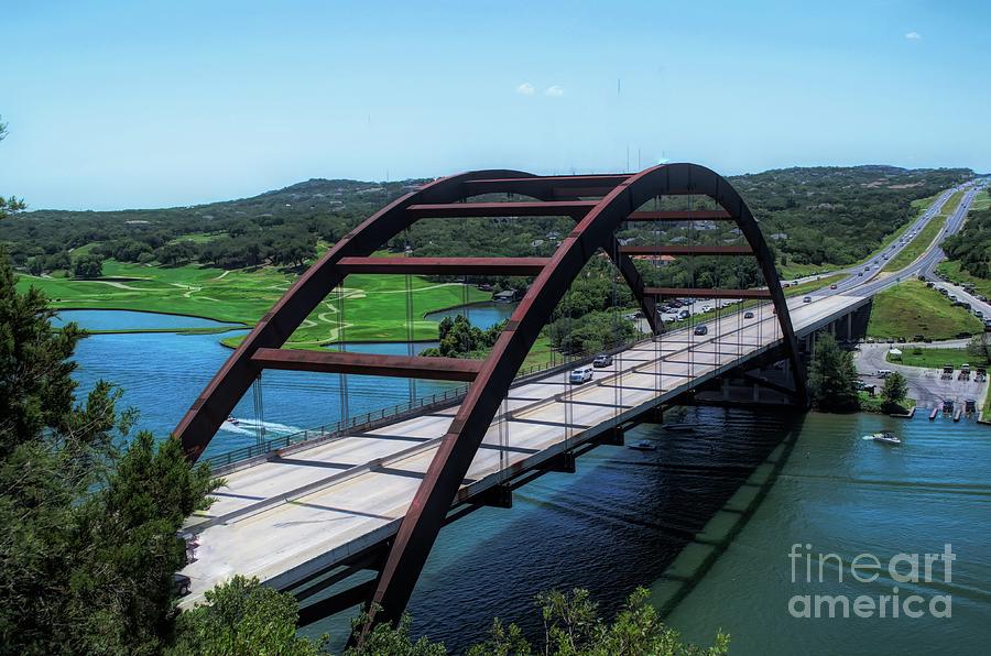 Austin Photograph - PennyBacker Bridge Austin Texas by Luther Fine Art