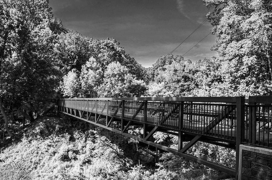 Pennypack trail brige Photograph by Gerald Kloss