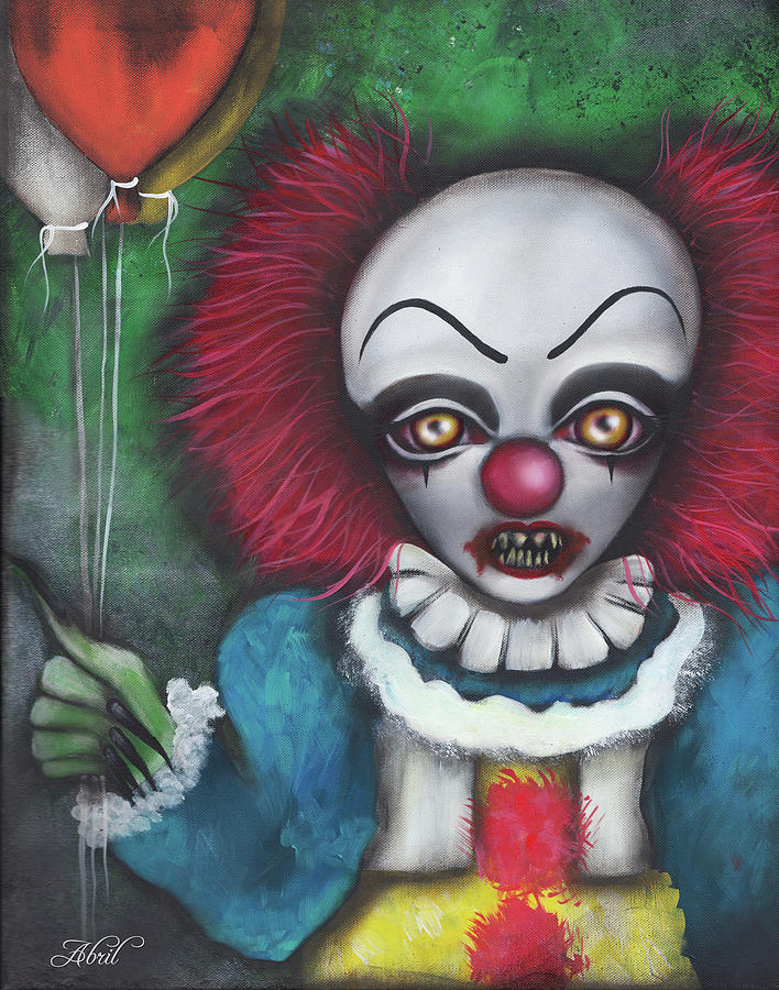 Pennywise Painting by Abril Andrade