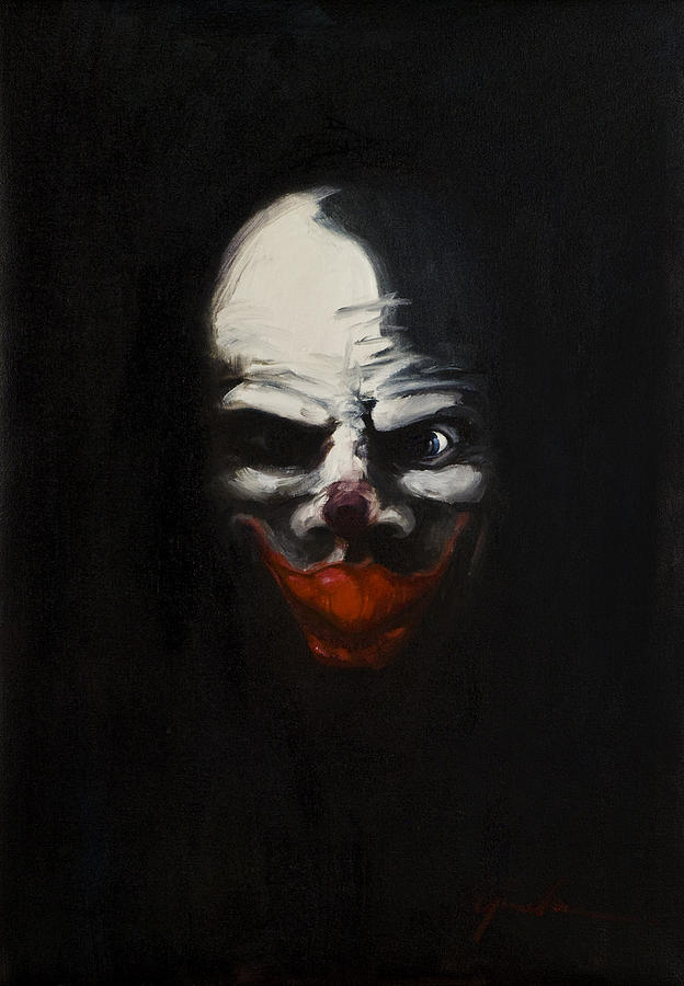 Skull Painting - Pennywise by Greg Brauch