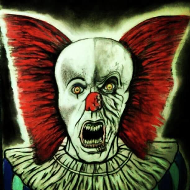 It Movie Digital Art - Pennywise the Clown by Cameron Brewer