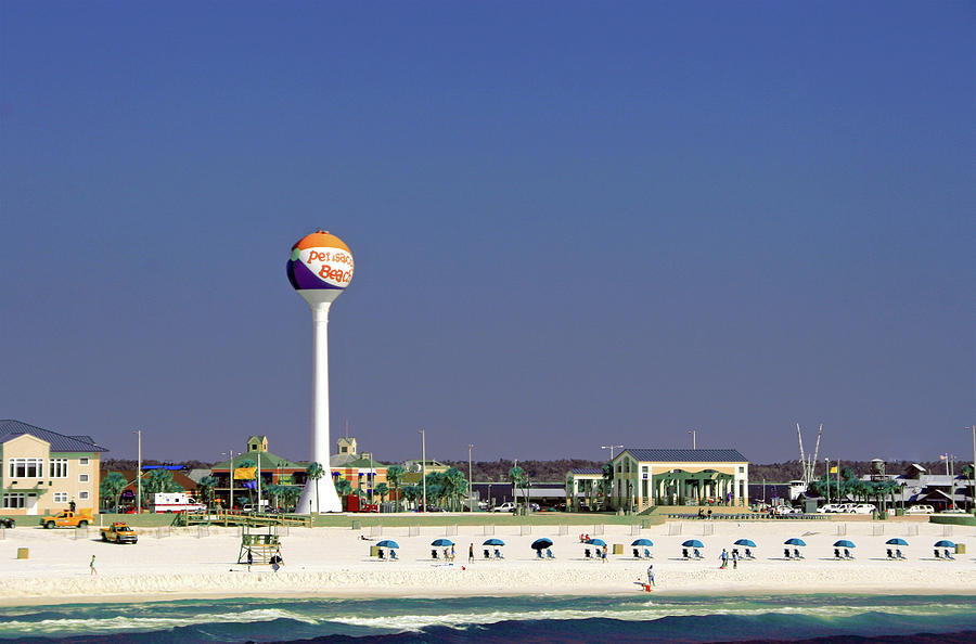 Pensacola Beach Florida Beach Ball Photograph by Debbie Colombo