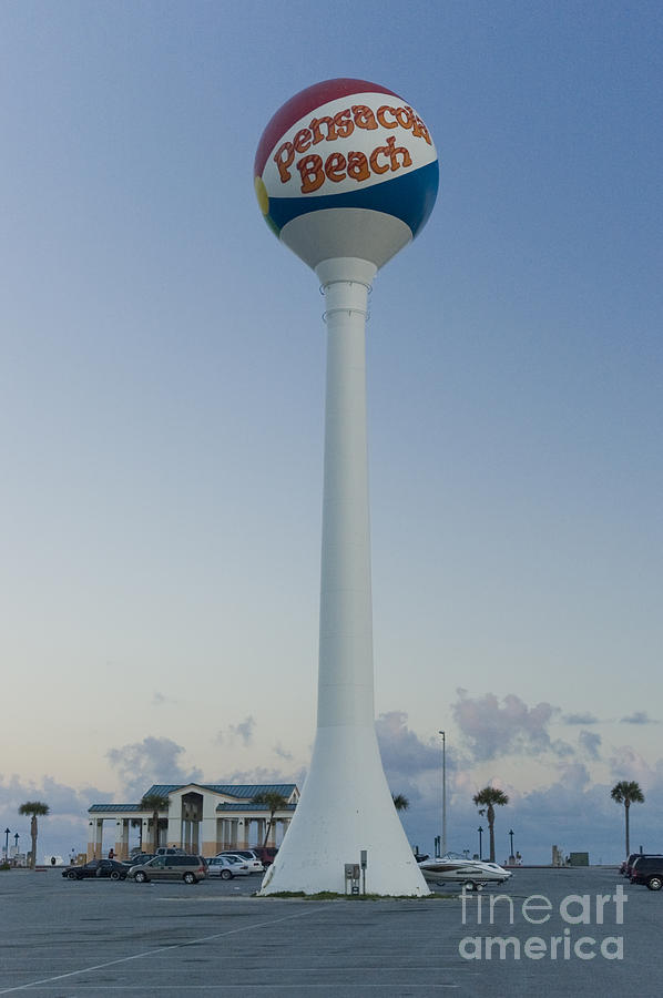 Pensacola Beach Water Tower Photograph by Tim Mulina