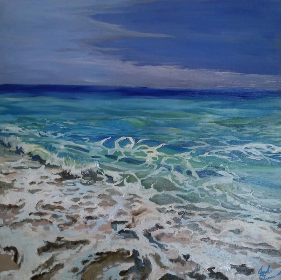 Pensacola Surf Painting by Julie Garcia