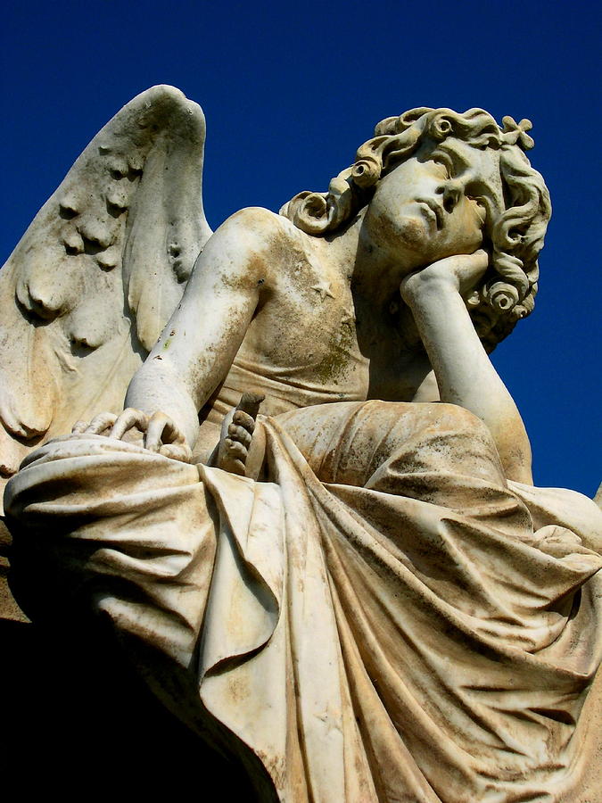 Pensive Angel Photograph by C Thomas Cooney