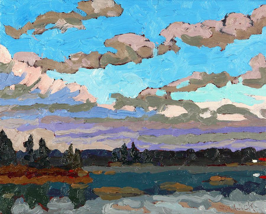 Pensive Clouds Painting by Phil Chadwick