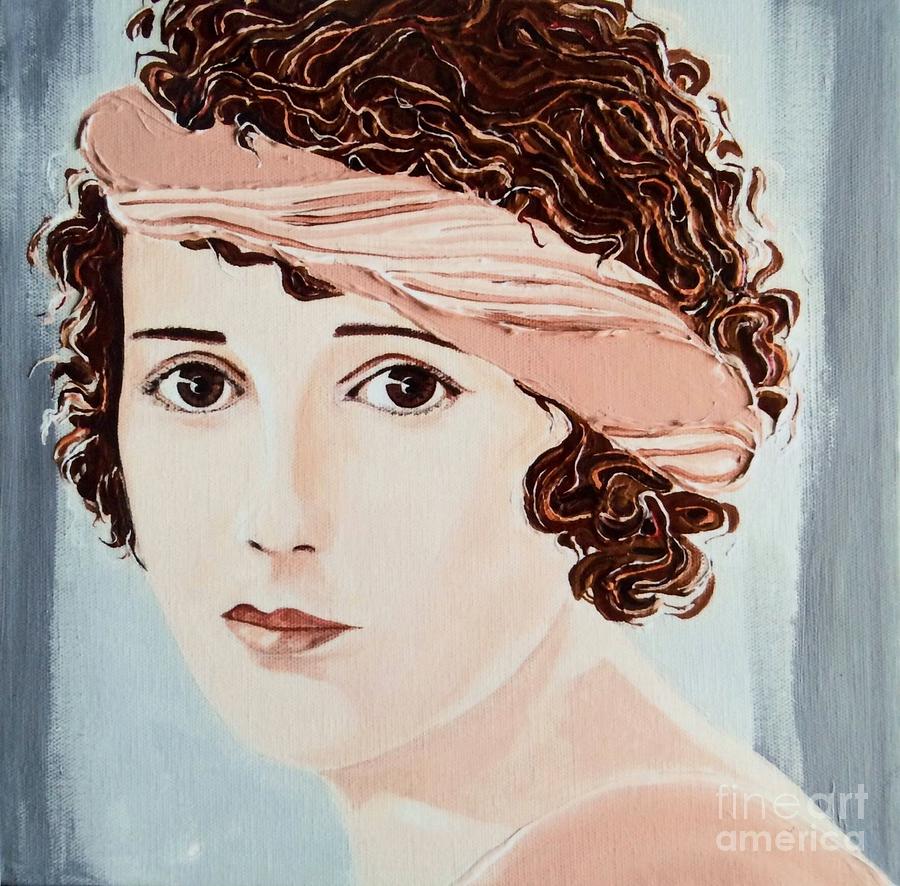 Pensive Gaze Painting by Barbara Chase