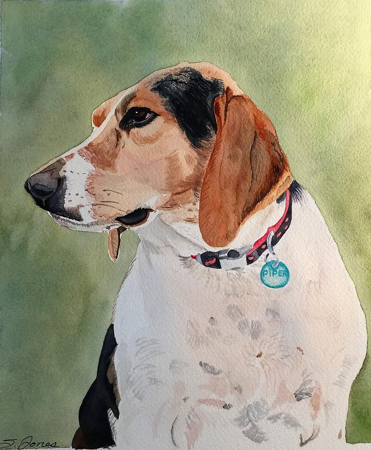 Pensive Piper Painting by Sonja Jones