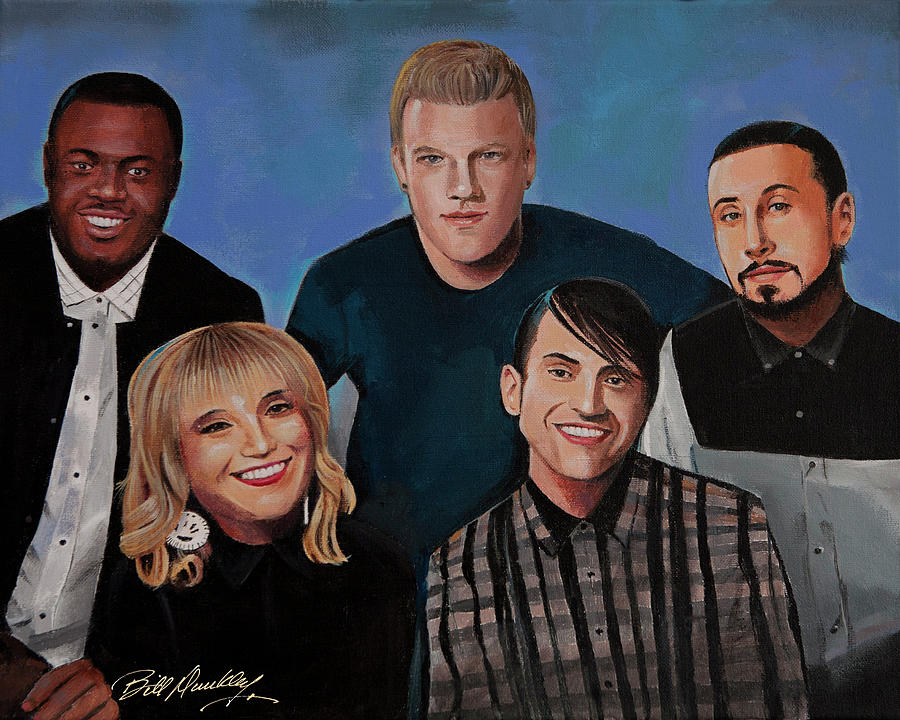 Singers Painting - Pentatonix by Bill Dunkley