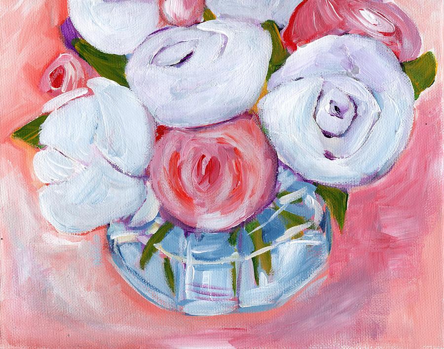 Peonies Painting by Anne Seay