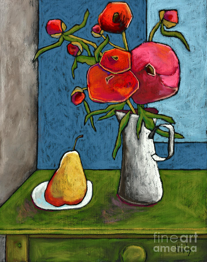 Flower Painting - Peonies by David Hinds