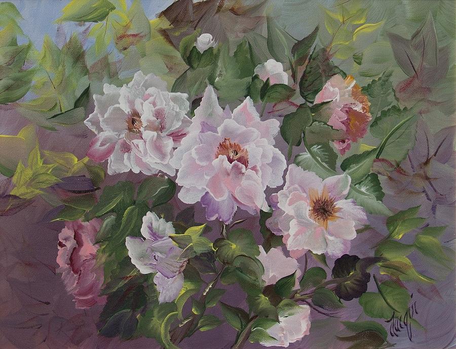 Peonies Painting by Jacqueline Whitcomb