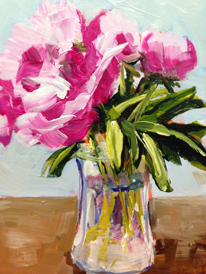 Peonies Painting by Laurie Engdahl | Fine Art America