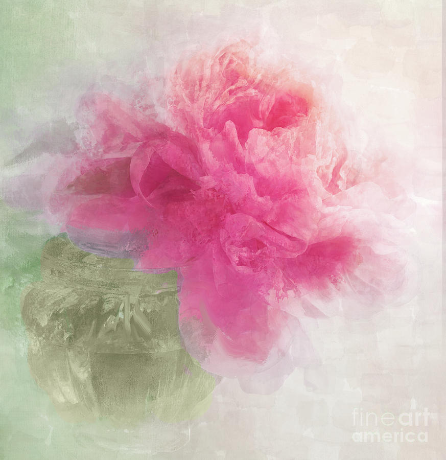 Peony Mist Painting by Mindy Sommers