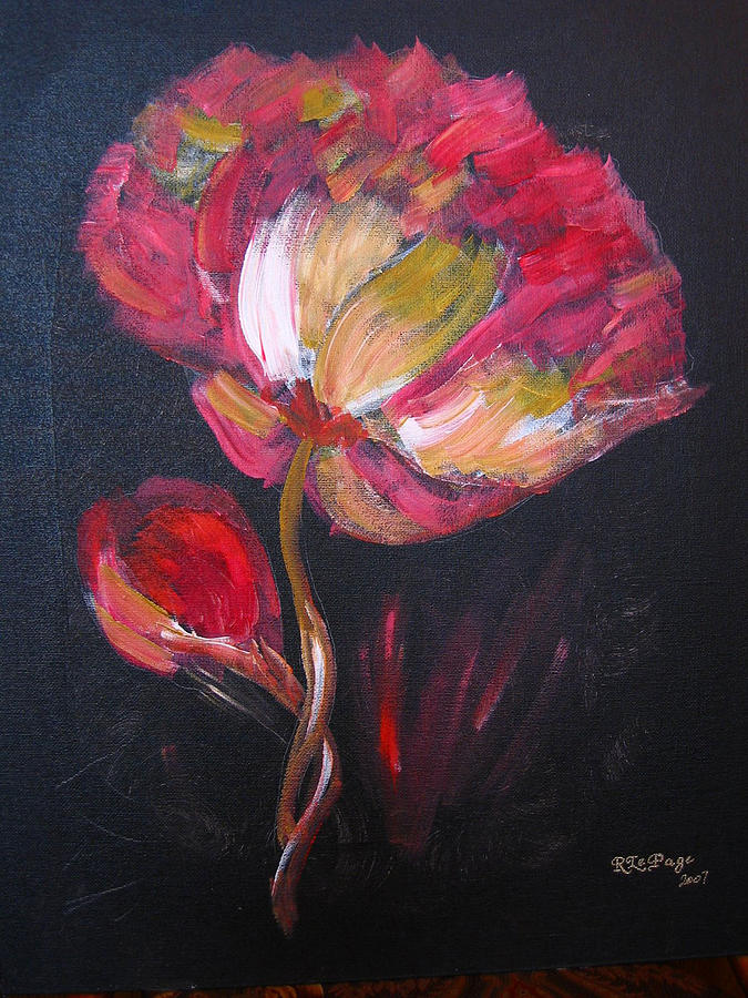 Peony Painting by Richard Le Page