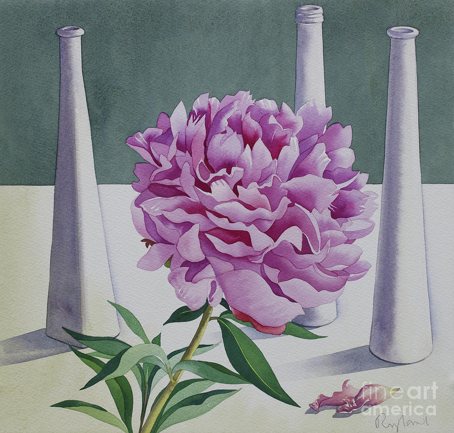Peony still life Painting by Christopher Ryland