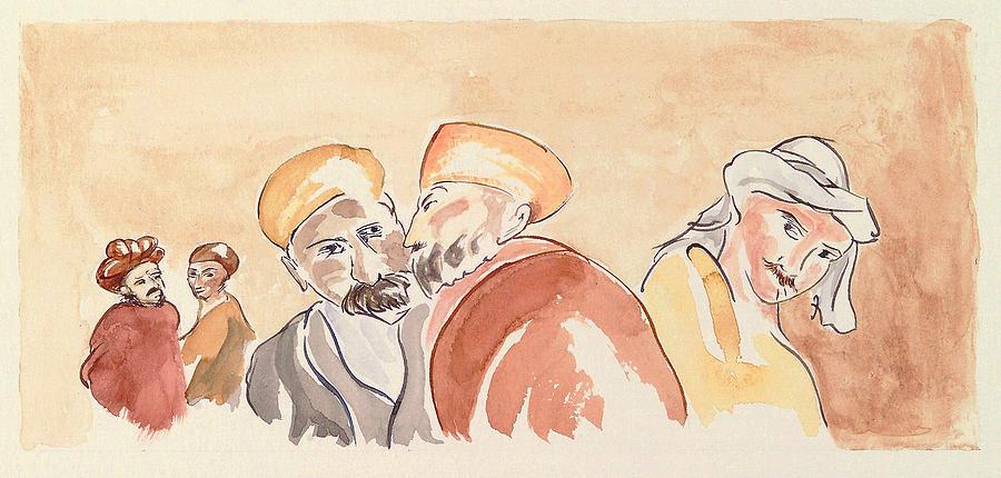 People always listen to gossip, said Siyyid Muhammad Painting by Sue Podger