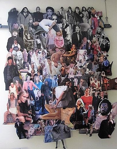 People Collage Mixed Media by Paul Meinerth