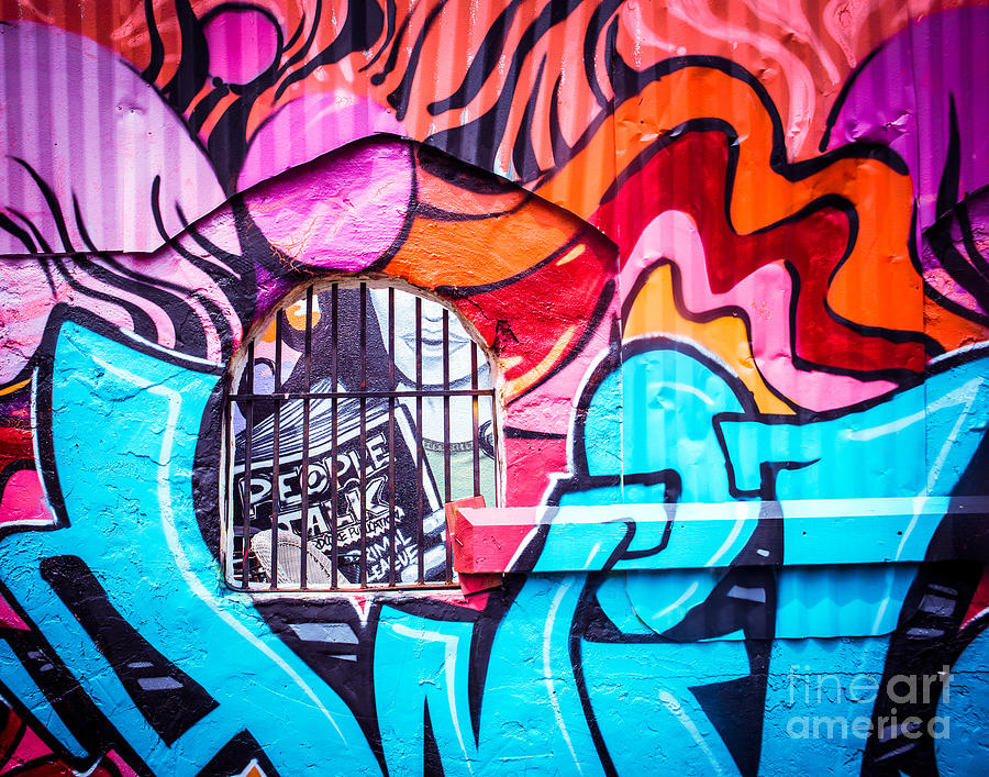 People Talk About Graffiti Photograph by Sonja Quintero