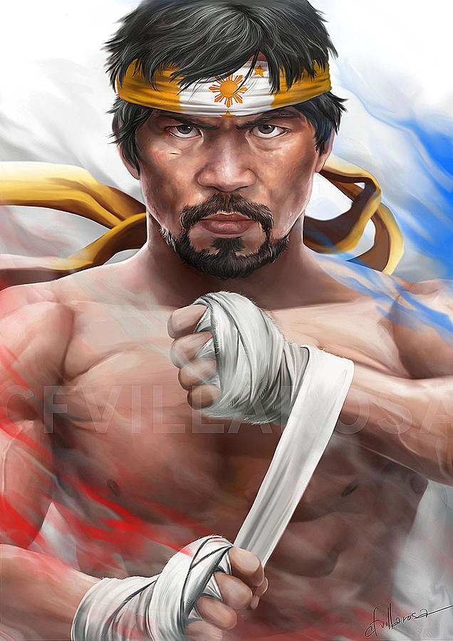 Manny Pacquiao Digital Art by Carlo Fernando Villarosa