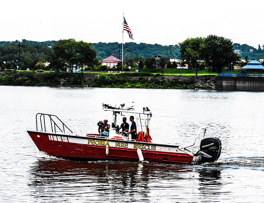 Peoria Fire Department Water Rescue Photograph