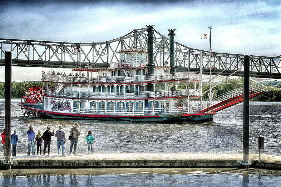 Peoria River Boat In September Photograph by Thomas Woolworth