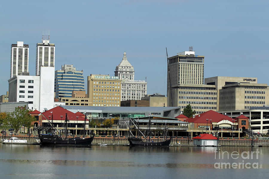 Peoria Riverfront - Pinta - Nina and replica Photograph by Alan Look ...