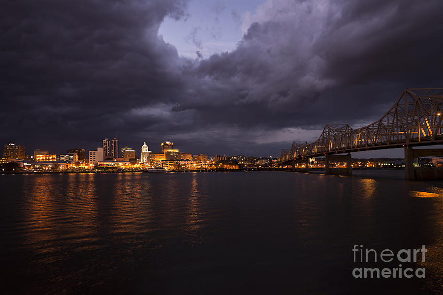 Peoria Stormy Cityscape Photograph by Andrea Silies