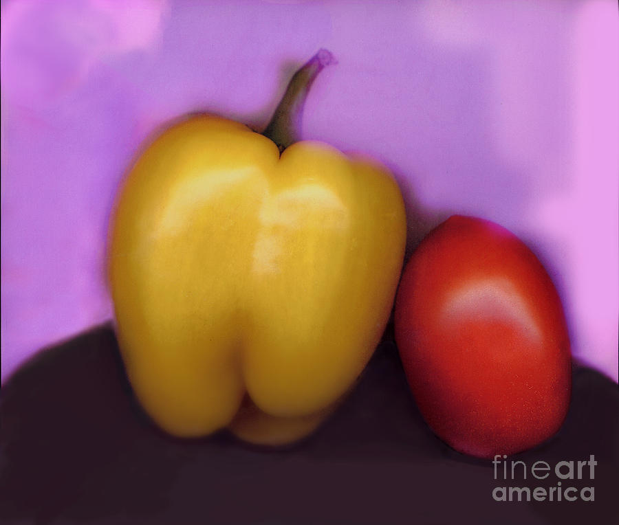 Pepper and Tomato Digital Art by Madeline Ellis
