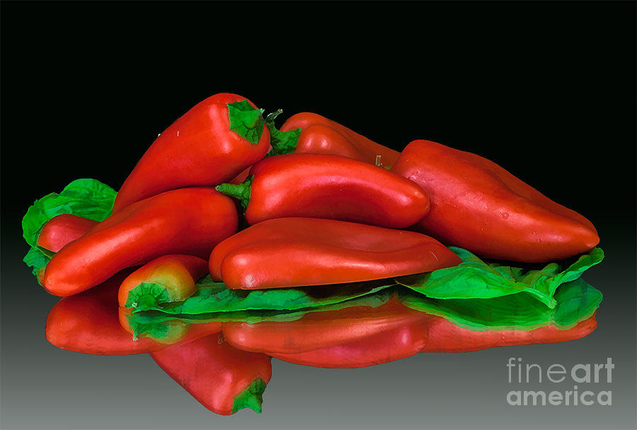 Vegetable Photograph - Pepper Pile by Shirley Mangini