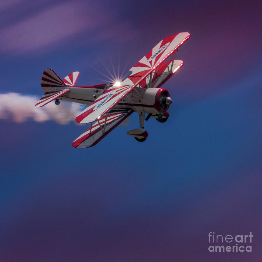 Peppermint Biplane Photograph by Doug Sturgess