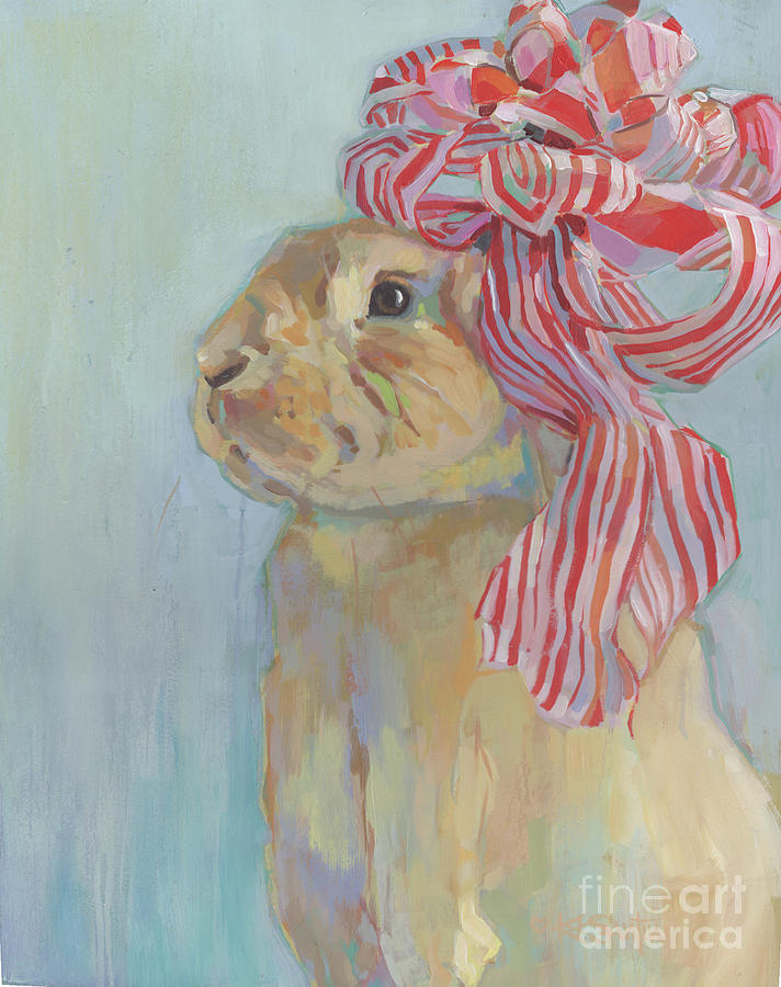 Rabbit Painting - Peppermint by Kimberly Santini
