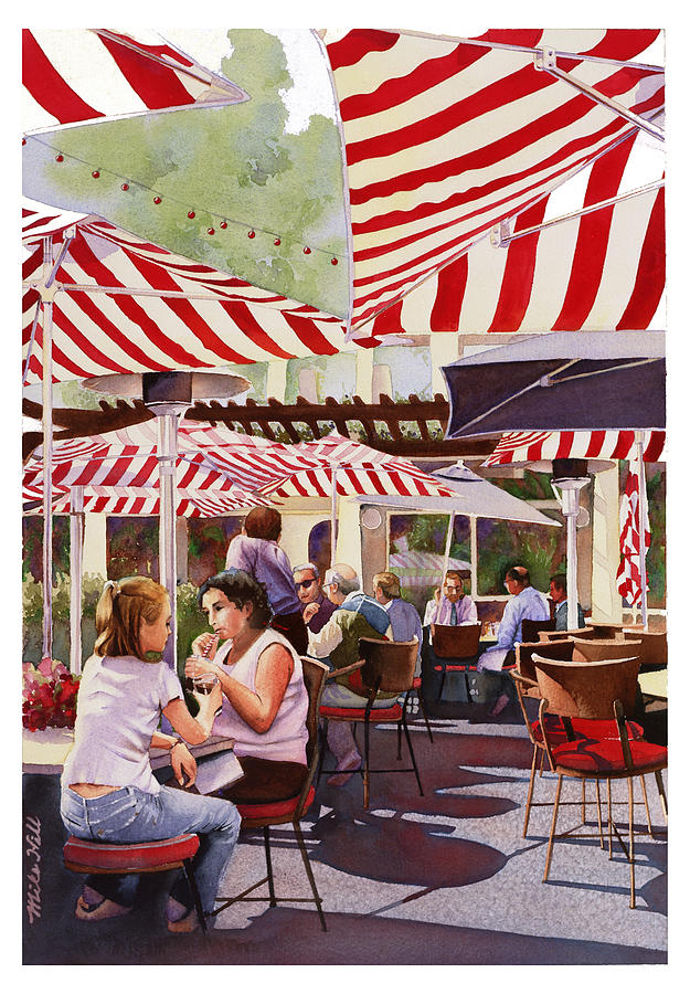 Peppermint Moment Painting by Mike Hill