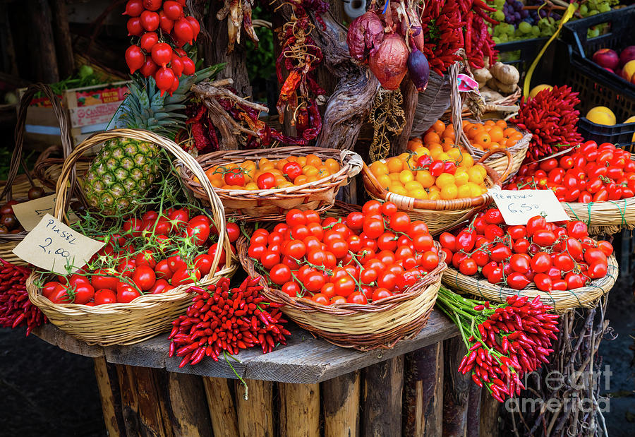 Peppers and Tomatoes Photograph by Inge Johnsson