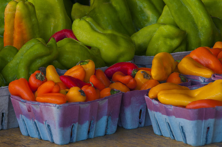 Peppers at the Produce Market Photograph by Mitch Spence