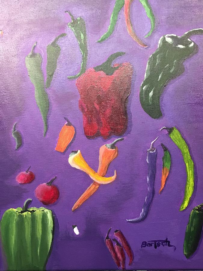 Peppers Painting by David Bartsch