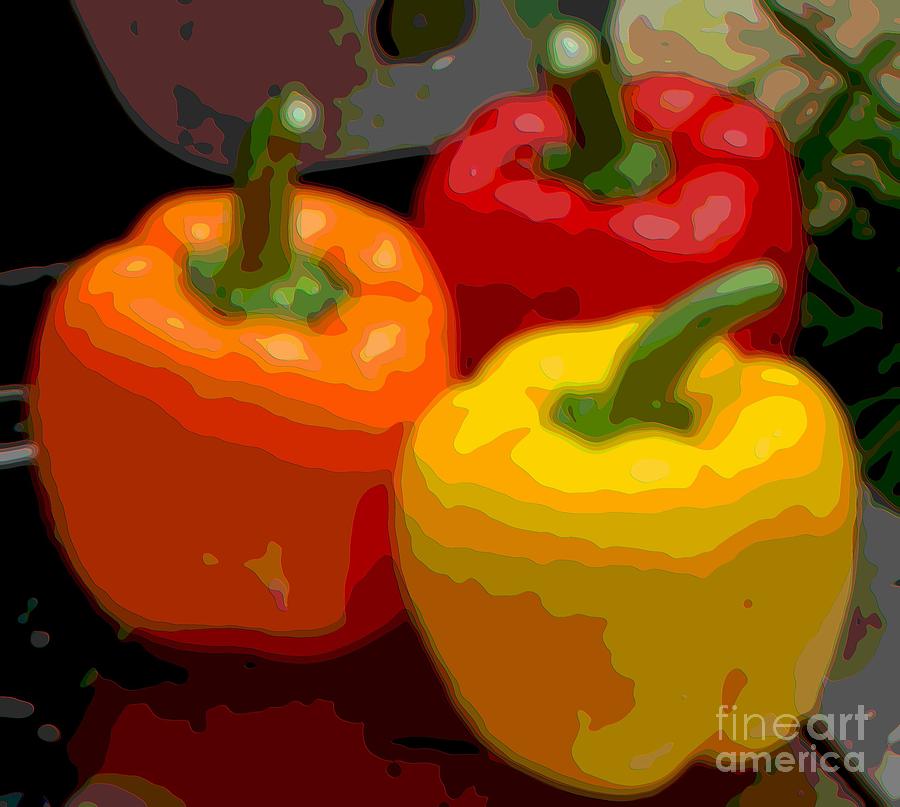 Vegetable Photograph - Peppers II by Beverly Shelby