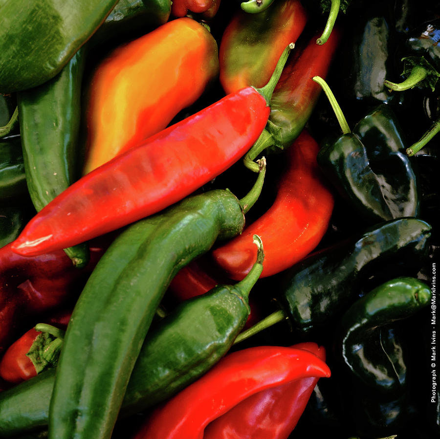 Peppers Photograph by Mark Ivins
