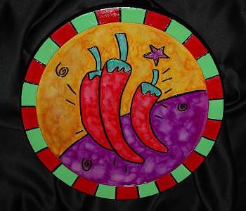 Peppers Mixed Media by Mickie Boothroyd Peppers Mixed Media by Mickie Boothroyd